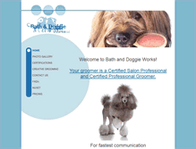 Tablet Screenshot of bathanddoggieworks.com